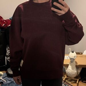 WeWoreWhat Women's Burgundy Sweatshirt